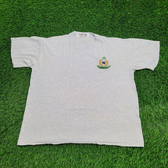 Vintage Notre-Dame Shirt Womens XL 23x25 Heathered-Blue - Picture 1 of 12